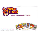 Robert Brothers Famous Circus Postcards Set 6