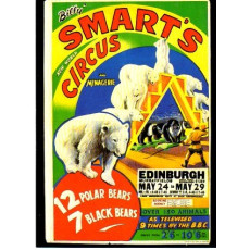 Postcard Billy Smarts Circus Edinburgh